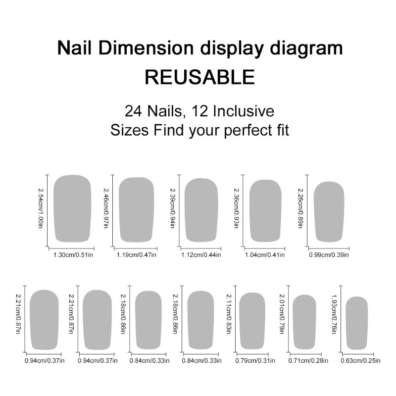 24PCS Tropical Medium Square F - Nail Art Orange ulasan dan harga
