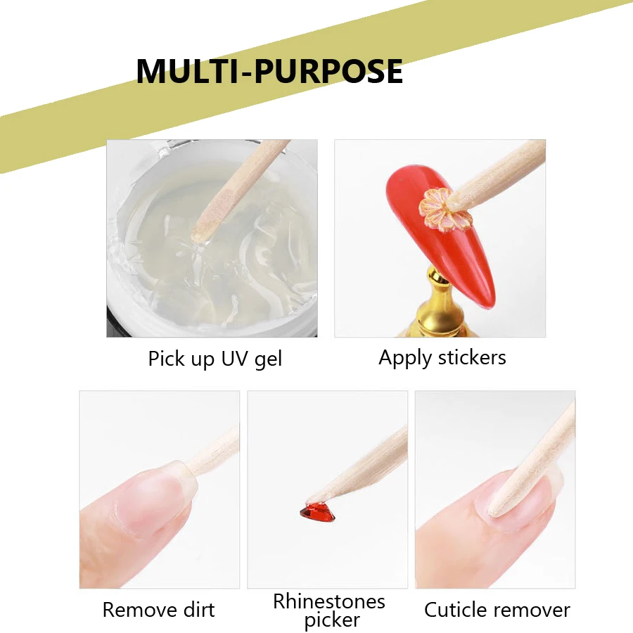 100Pcs Nail Art Design Orange  - Nail Art Orange ulasan dan harga