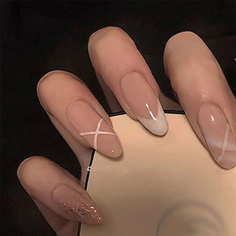 Medium fake nails for women Nu - Nail Art Press On ulasan dan harga