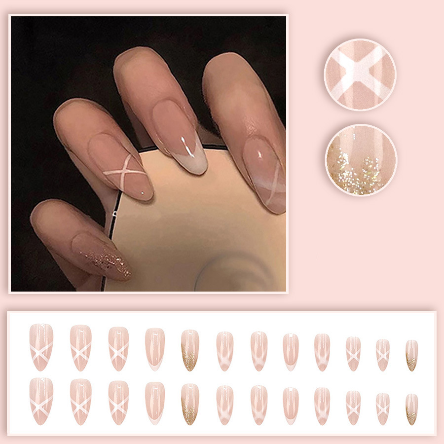 Medium fake nails for women Nu - Nail Art Press On ulasan dan harga