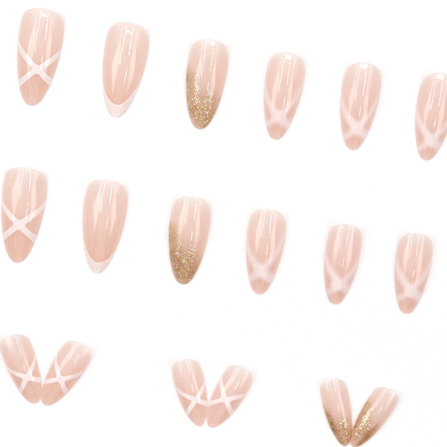 Medium fake nails for women Nu - Nail Art Press On ulasan dan harga