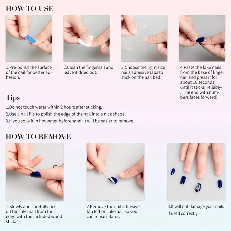 10 PCS Luxury Handmade Press o - Nail Art Press On ulasan dan harga