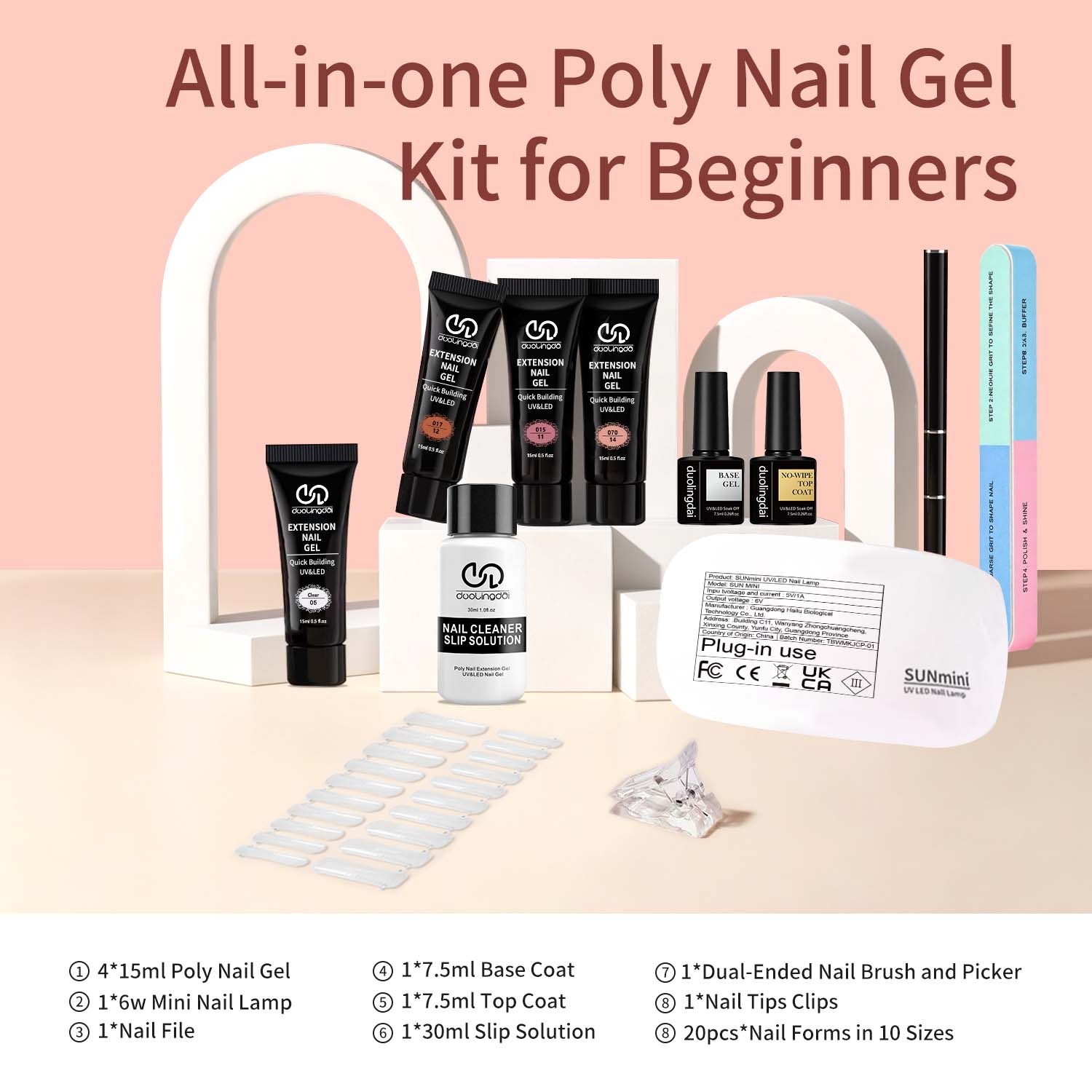 DOULINGDAI 4-Color Duolingdai  - Nail Art Ombre ulasan dan harga