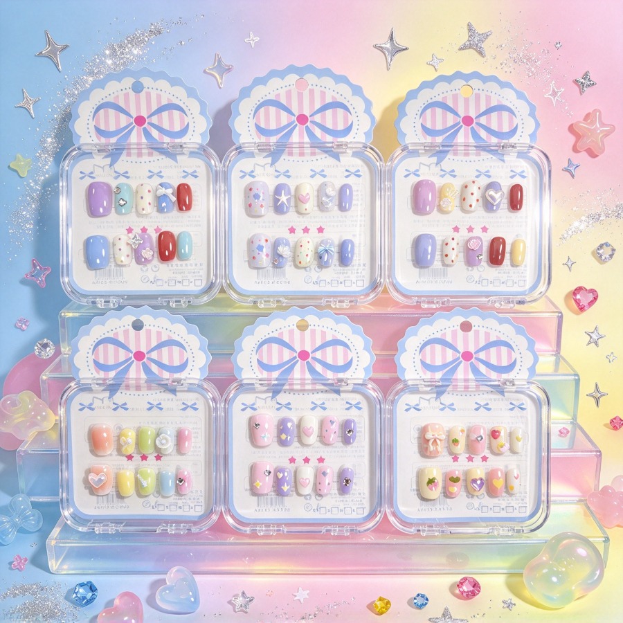 Ocean Dopamine Press-On Nails, - Nail Art Ombre ulasan dan harga