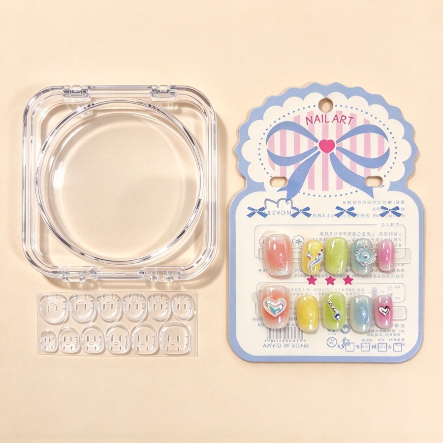 Ocean Dopamine Press-On Nails, - Nail Art Ombre ulasan dan harga