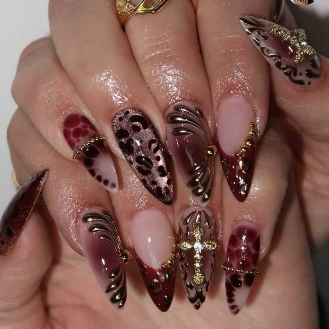 Medium fake nails for women gr - Nail Art Press On ulasan dan harga