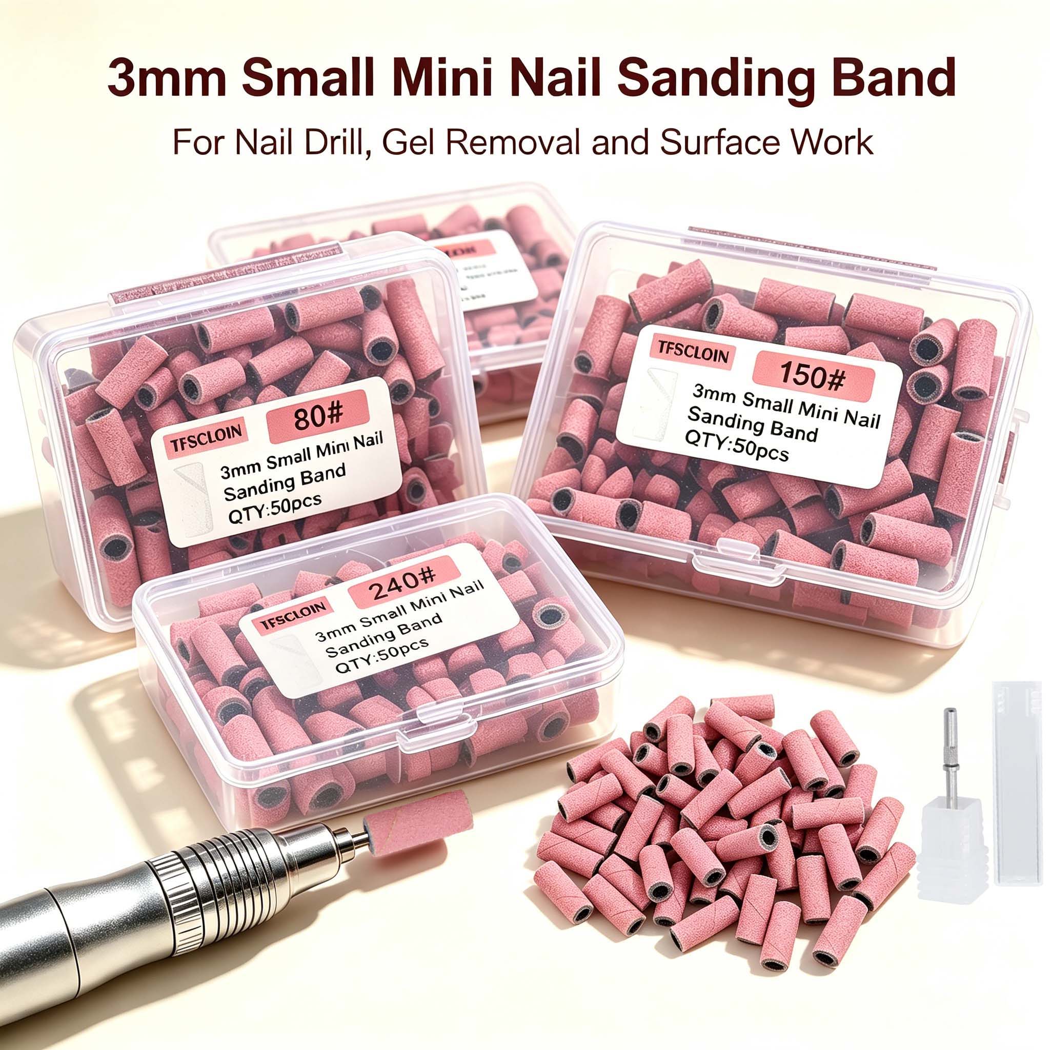 50pcs Sanding  Bands For Elect - Nail Drill Machine ulasan dan harga