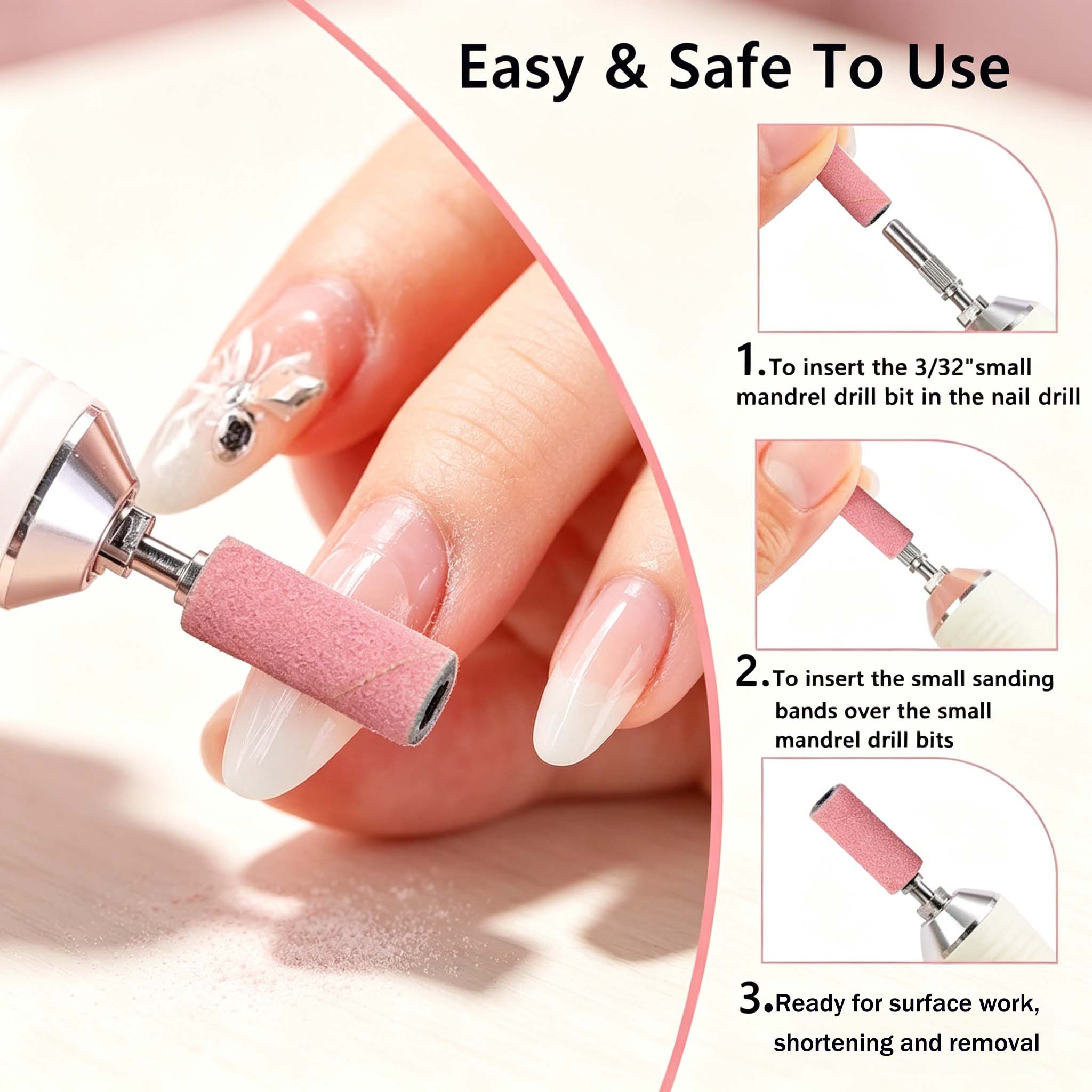50pcs Sanding  Bands For Elect - Nail Drill Machine ulasan dan harga