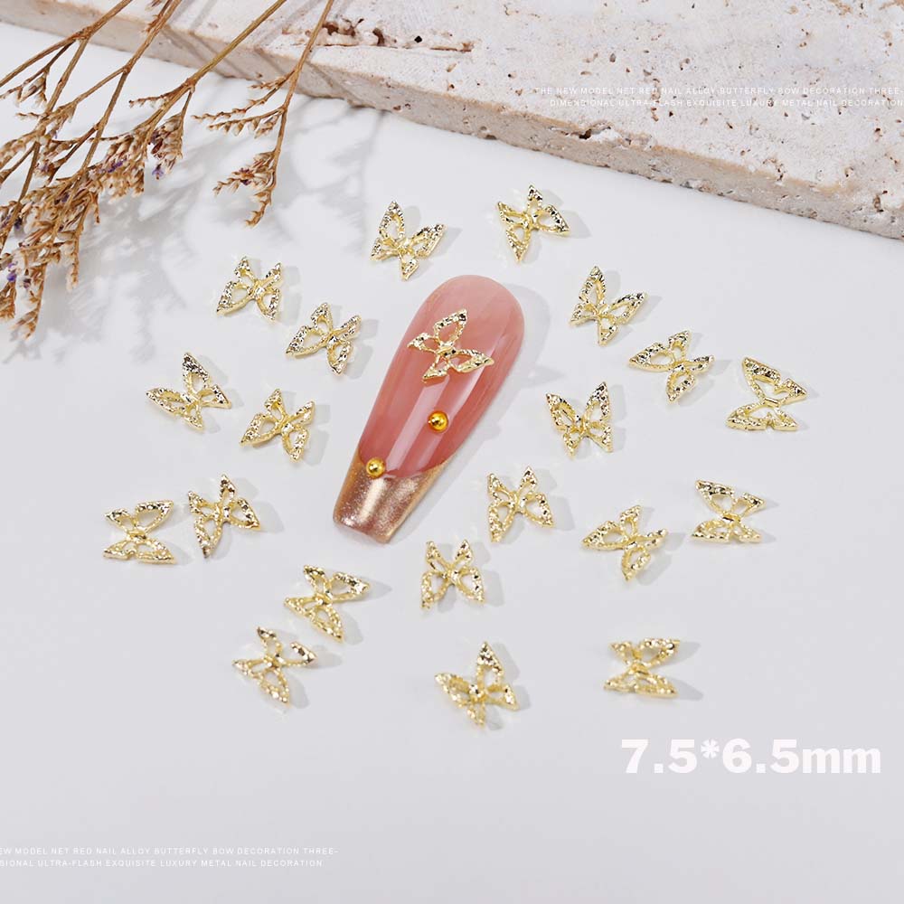 20pcs 3D Exquisite Hollow Butt - Nail Art Valentines Day ulasan dan harga