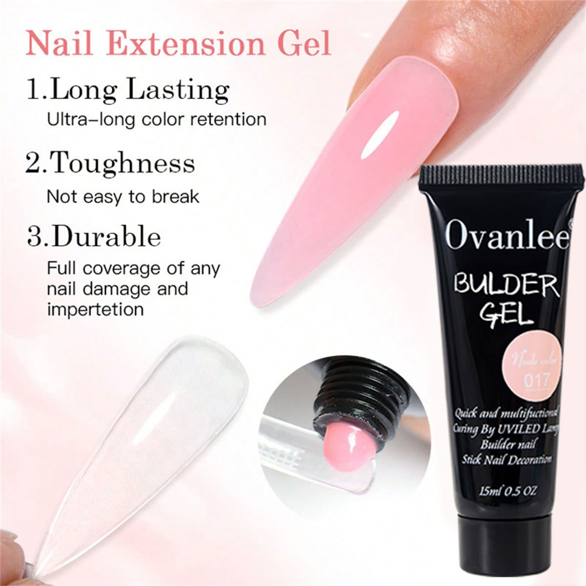 Ovanlee 18-In-1 Form-Free Poly - Nail Art Ombre ulasan dan harga