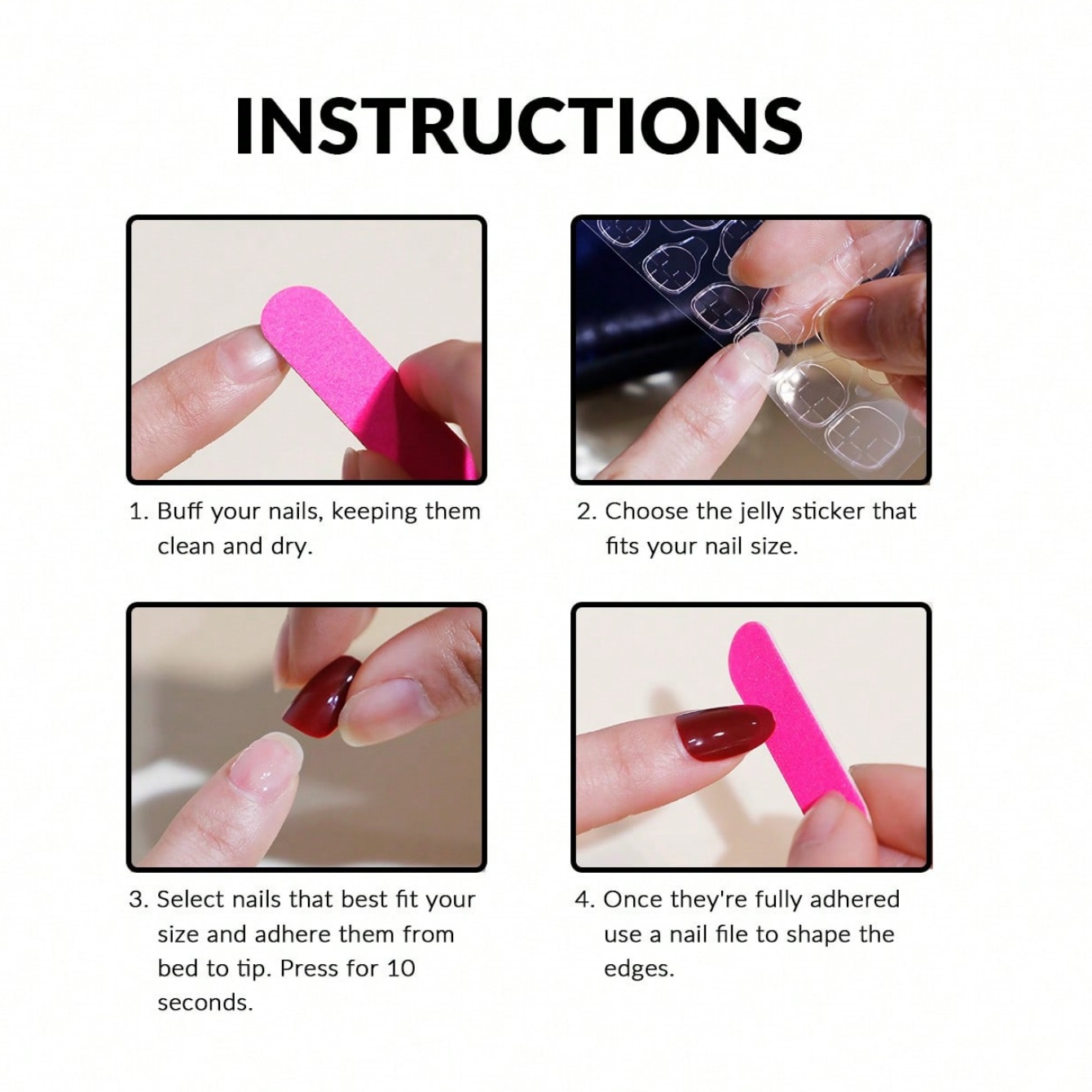 10pcs Handmade Coffin Shaped N - Nail Art Press On ulasan dan harga